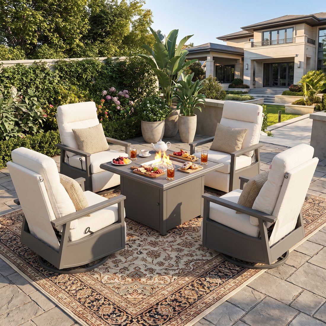 Propane vs. Wood vs. Smokeless: Which Fire Works With Cushioned Seating