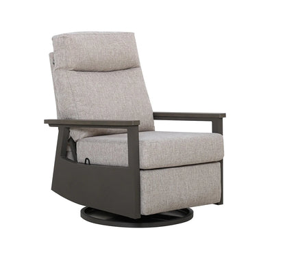 Huntington 4-seat Patio Aluminum Reclining Loveseat Conversation Set with pair of Recliners | Outdoor Set