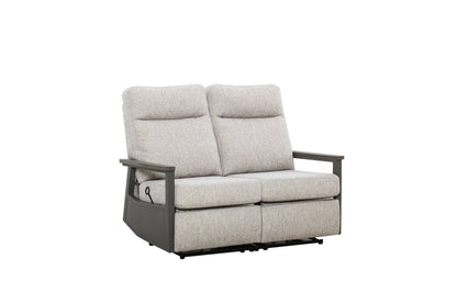 Huntington 4-seat Patio Aluminum Reclining Loveseat Conversation Set with pair of Recliners | Outdoor Set