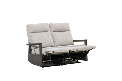 Huntington Outdoor Aluminum Reclining Loveseat Sofa | Outdoor Sofa
