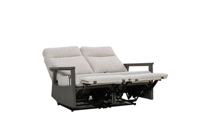 Huntington 4-seat Patio Aluminum Reclining Loveseat Conversation Set with pair of Recliners | Outdoor Set