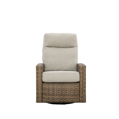 Newport Outdoor Wicker Reclining Sofa Conversation Set with a pair of Recliners | Outdoor Set