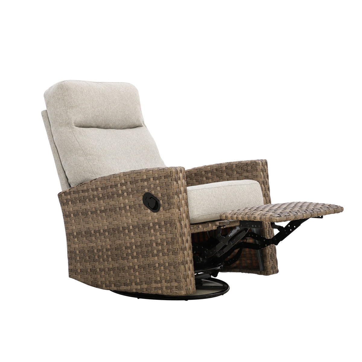 Newport Outdoor Wicker Reclining Sofa Conversation Set with a pair of Recliners | Outdoor Set