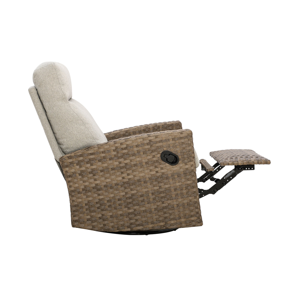 Newport Outdoor Wicker Reclining Sofa Conversation Set with a pair of Recliners | Outdoor Set