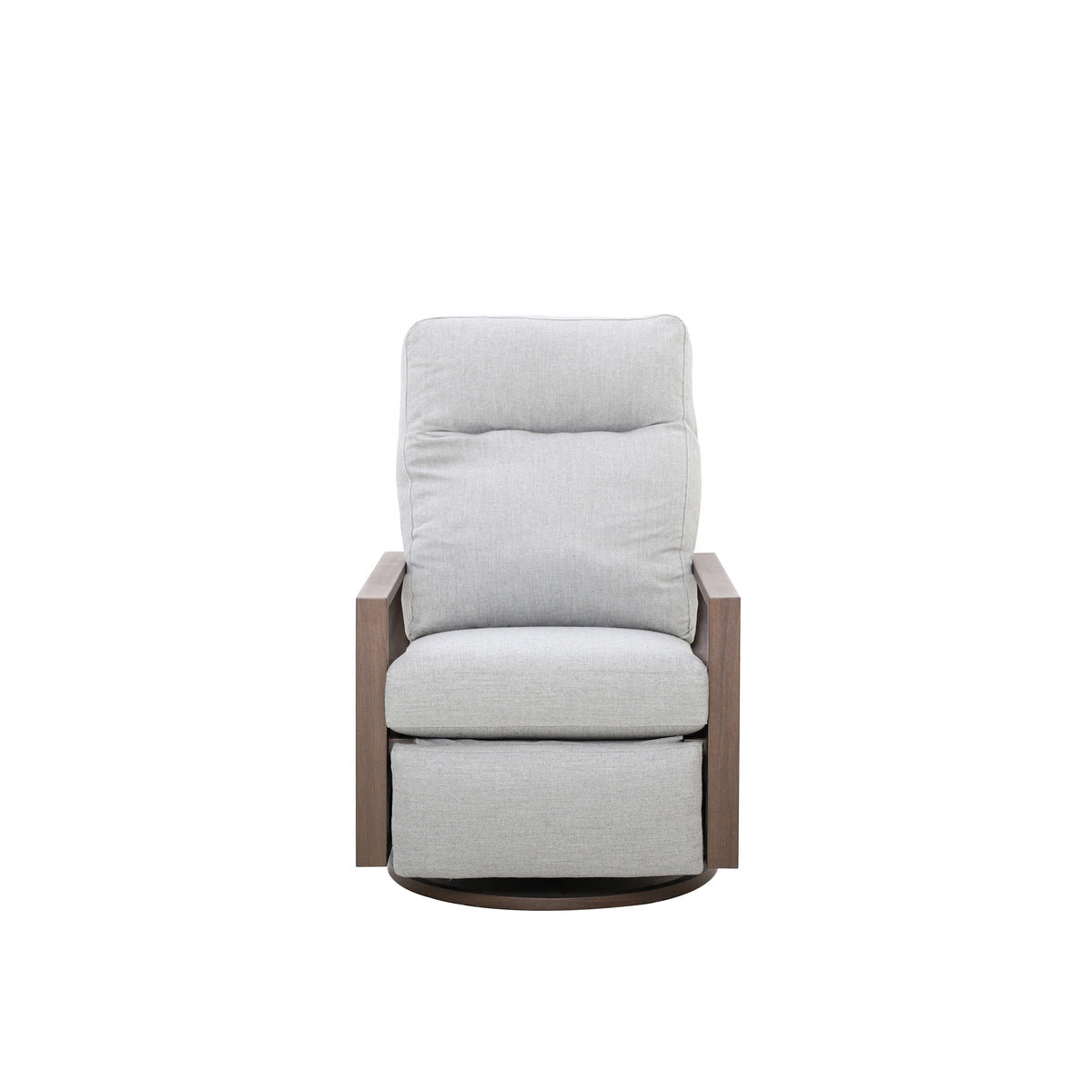Shoreline 5-Seat Patio Aluminum Reclining Sofa Conversation Set with Pair of Recliners in Steeple Gray | Outdoor Set