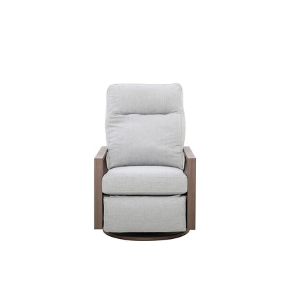 Shoreline 5-Seat Patio Aluminum Reclining Sofa Conversation Set with Pair of Recliners in Steeple Gray | Outdoor Set