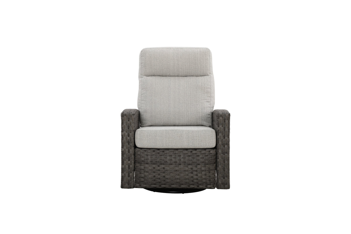 Malibu II 6-piece Patio Wicker Modular Sectional Sofa Set with Swivel Glider Recliners | Outdoor Set