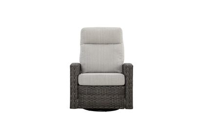 Malibu II 6-piece Patio Wicker Modular Sectional Sofa Set with Swivel Glider Recliners | Outdoor Set