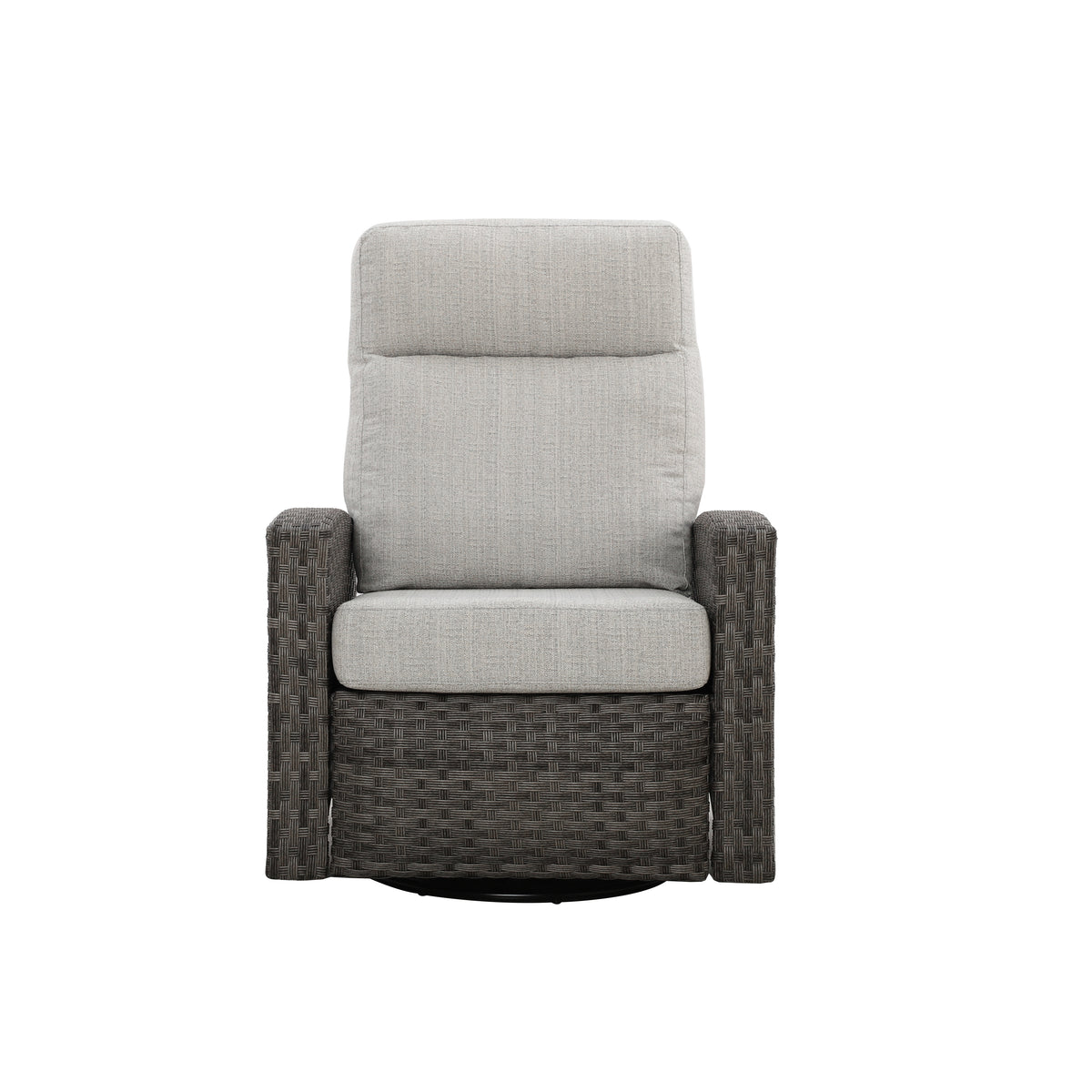 Malibu II 5-piece Patio Wicker Modular Loveseat Set with Ottoman and Swivel Glider Recliners | Outdoor Set