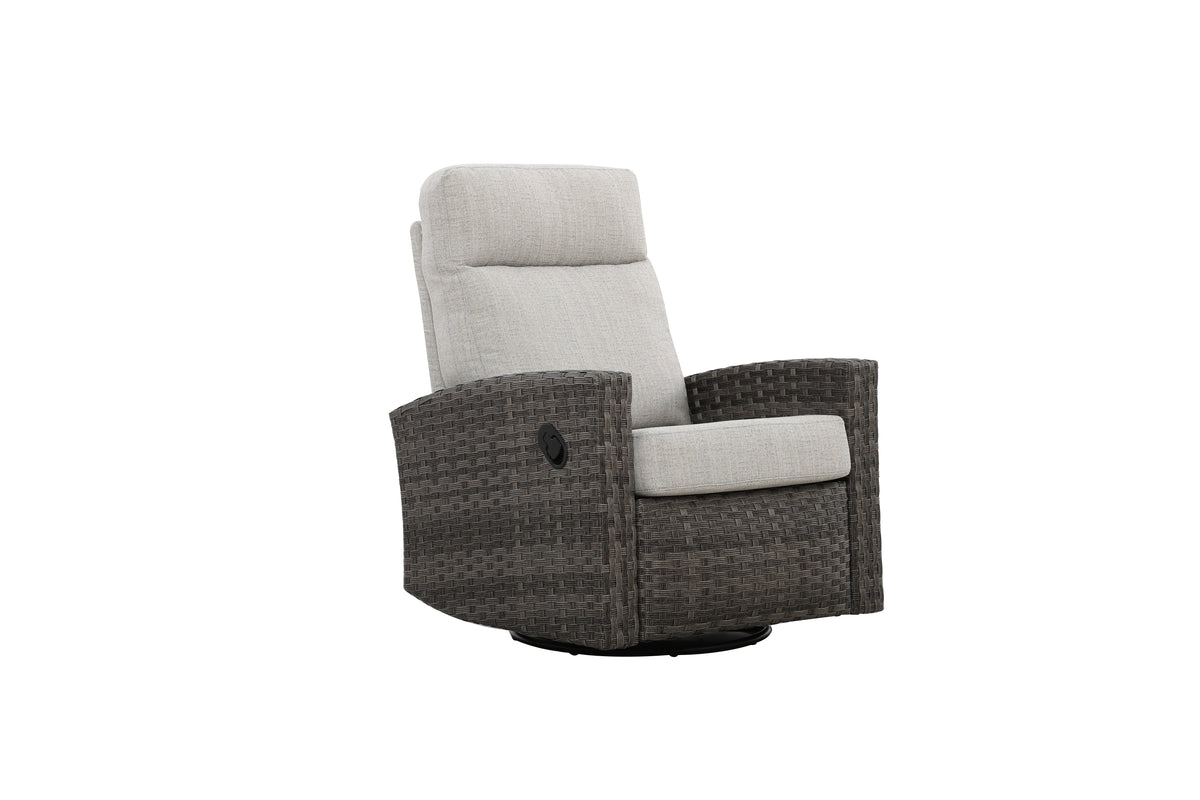 Malibu II 6-piece Patio Wicker Modular Sectional Sofa Set with Swivel Glider Recliners | Outdoor Set