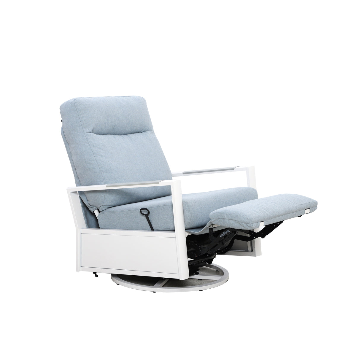 Kiesta 4-Seat Patio Aluminum Reclining Loveseat Conversation Set with Pair of Recliners | Outdoor Set
