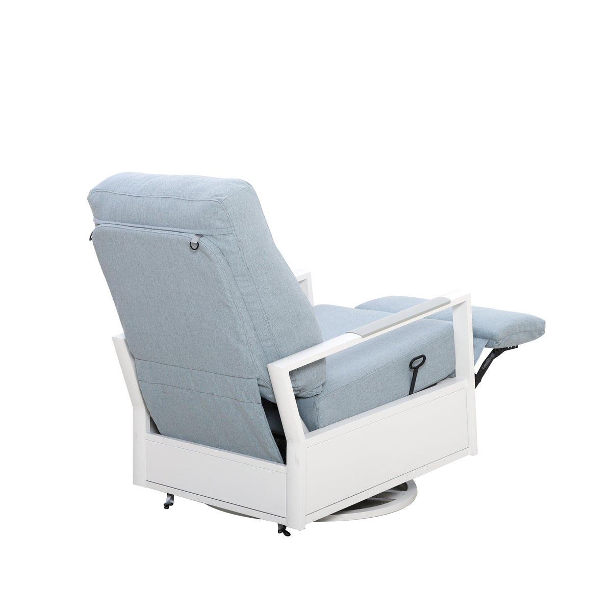Kiesta Outdoor Aluminum Swivel Glider Recliner | Patio Lounge Chair