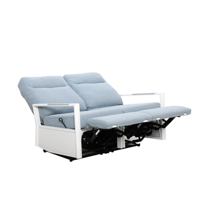 Kiesta Outdoor Aluminum Reclining Loveseat Sofa | Outdoor Sofa