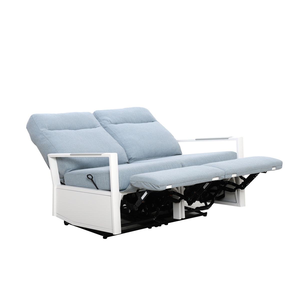 Kiesta 4-Seat Patio Aluminum Reclining Loveseat Conversation Set with Pair of Recliners | Outdoor Set