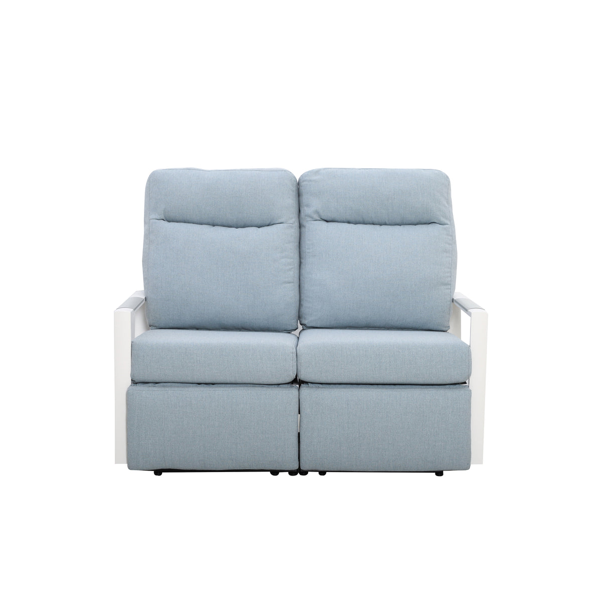 Kiesta 4-Seat Patio Aluminum Reclining Loveseat Conversation Set with Pair of Recliners | Outdoor Set