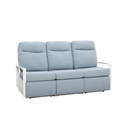Kiesta Outdoor Aluminum Reclining Sofa | Outdoor Sofa