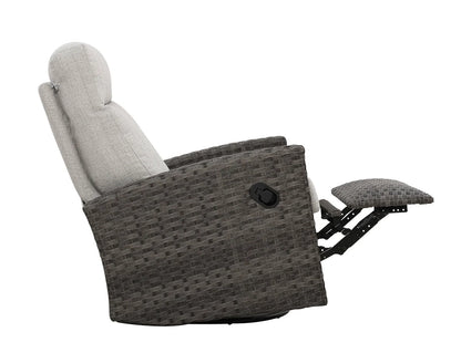 Malibu II Outdoor Wicker Reclining Loveseat Conversation Set with a pair of Recliners | Outdoor Set