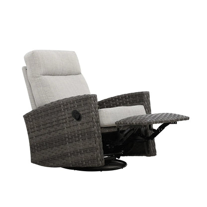 Malibu II Outdoor Wicker Reclining Sofa Conversation Set with a pair of Recliners | Outdoor Set
