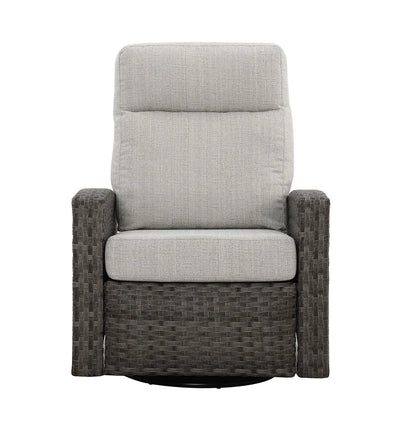 Malibu II Outdoor Wicker Reclining Loveseat Conversation Set with a pair of Recliners | Outdoor Set