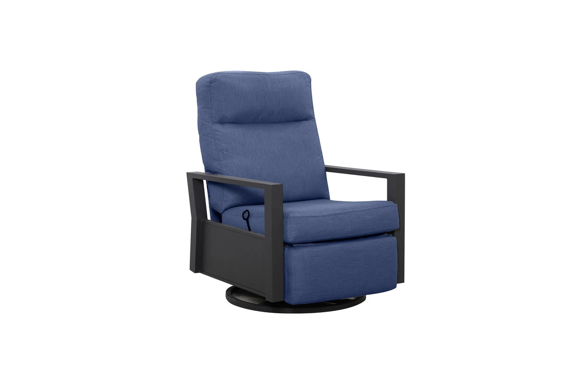 Shoreline 5-Seat Patio Aluminum Seating Group with Swivel Glider Recliners | Outdoor Set