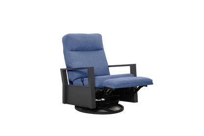 Shoreline Outdoor Aluminum Swivel Glider Recliner | Patio Lounge Chair