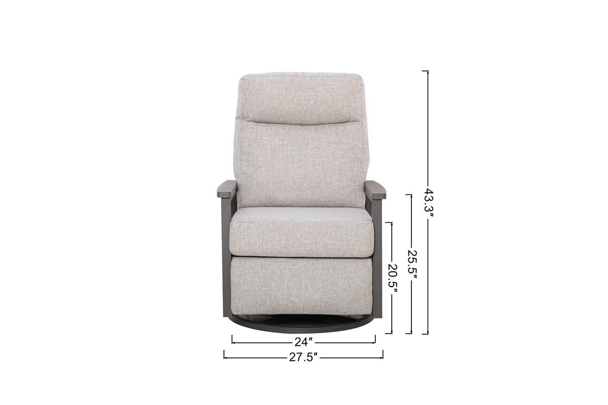 Huntington 5-Seat Sofa Firepit Set with Recliners — Outdoor Nook USA - size